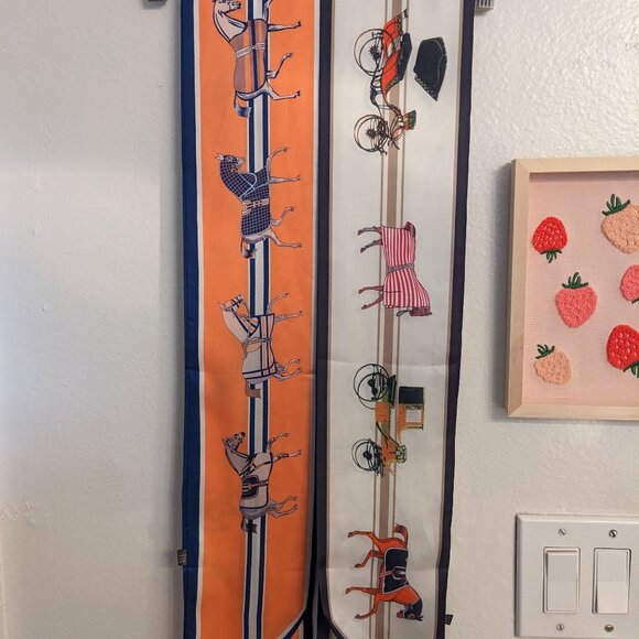 Set of two horse scarves polyester - Picture 3 of 10